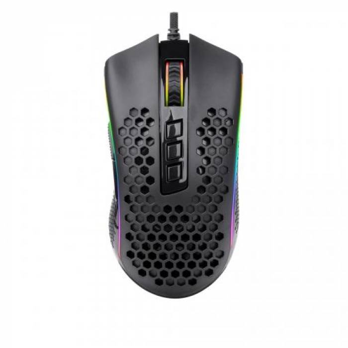 Mouse Optic Redragon Storm, RGB LED, USB, Black