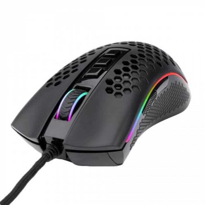 Mouse Optic Redragon Storm, RGB LED, USB, Black