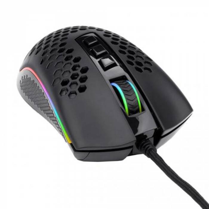 Mouse Optic Redragon Storm, RGB LED, USB, Black