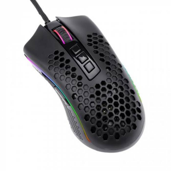 Mouse Optic Redragon Storm, RGB LED, USB, Black