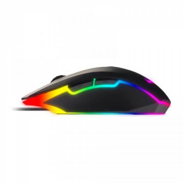 Mouse optic Riotoro Uruz Z5 Classic, RGB LED, USB, Black