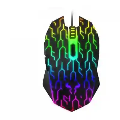 Mouse optic Riotoro Uruz Z5, RGB LED, USB, Black