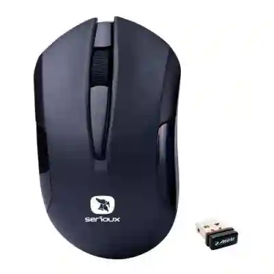 Mouse Optic Serioux Drago 300, USB Wireless, Black