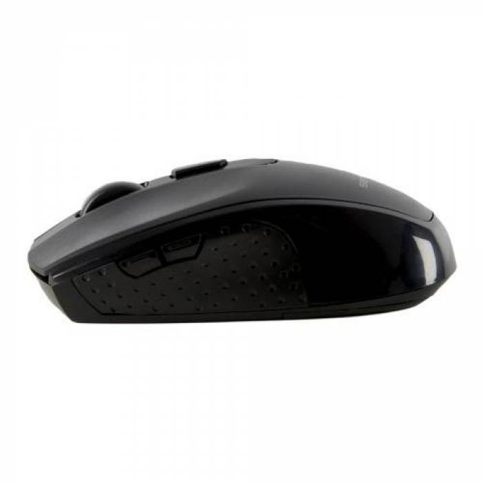 Mouse Optic Serioux Pastel 600, USB Wireless, Black