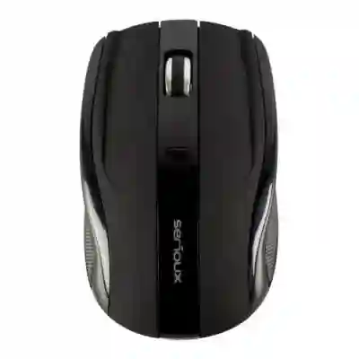 Mouse Optic Serioux Rainbow 400, USB Wireless, Black