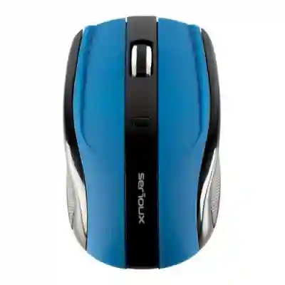Mouse Optic Serioux Rainbow 400, USB Wireless, Blue