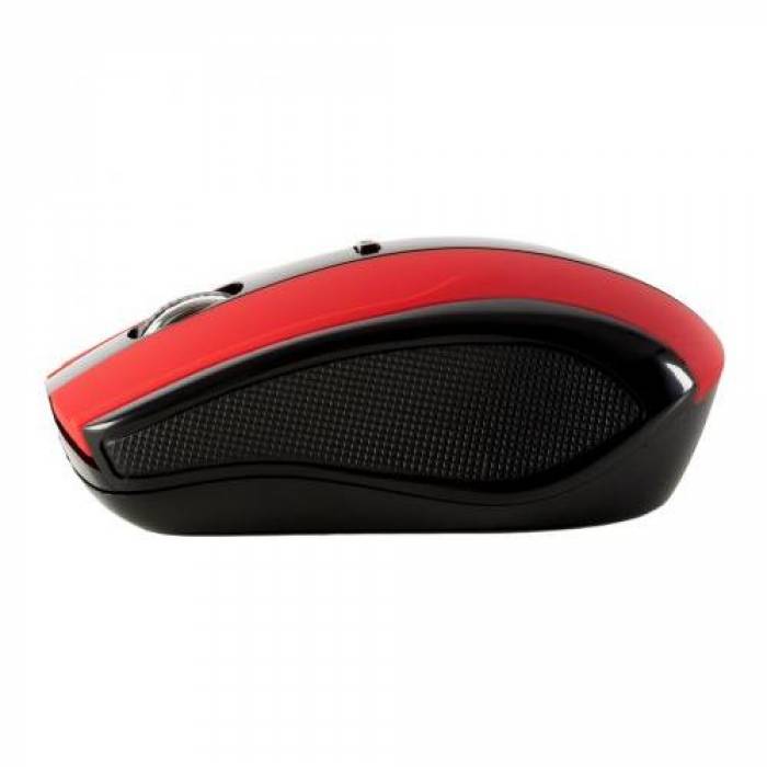 Mouse Optic Serioux Rainbow 400, USB Wireless, Red-Black