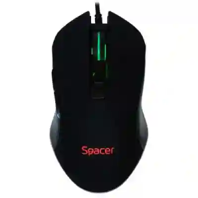 Mouse Optic Spacer SP-GM-01, RGB LED, USB, Black