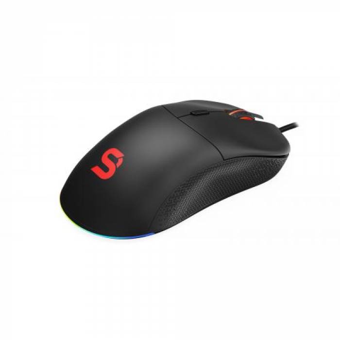 Mouse Optic SPC Gear SPG147, USB, Black