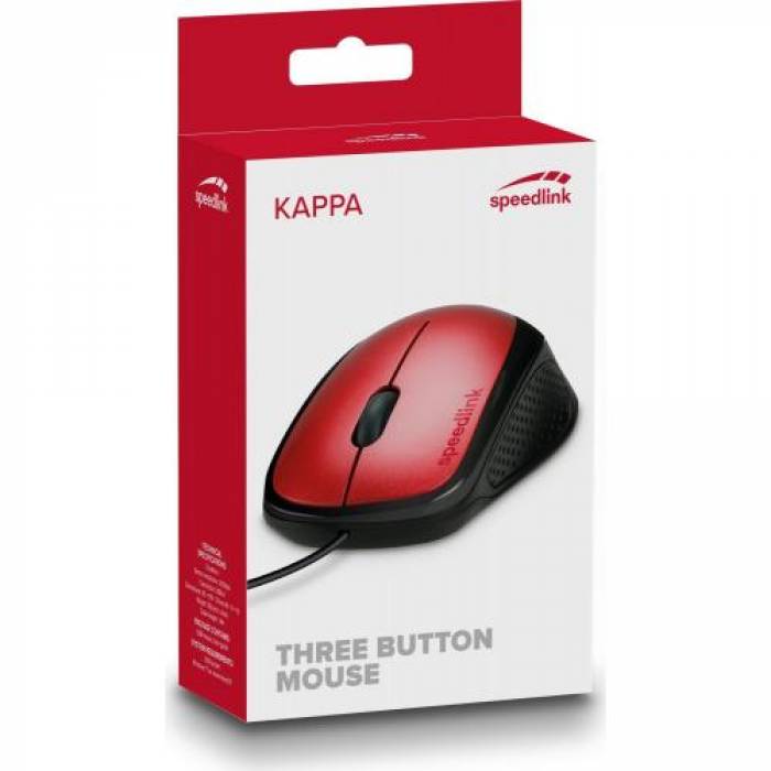 Mouse Optic SpeedLink Kappa, USB, Black-Red