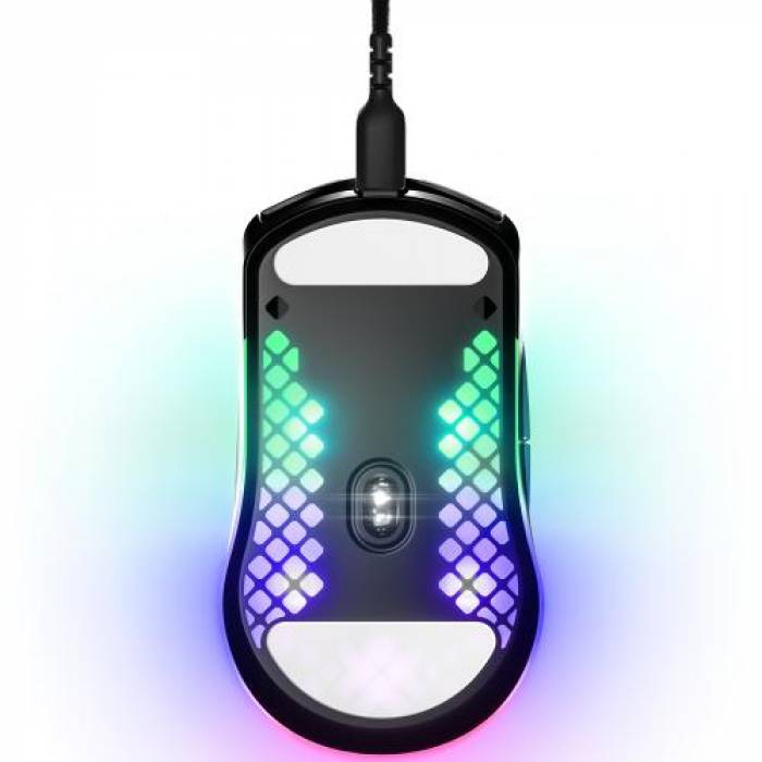 Mouse Optic SteelSeries Aerox 3 Wireless 2022 Edition, USB Wireless, Onyx