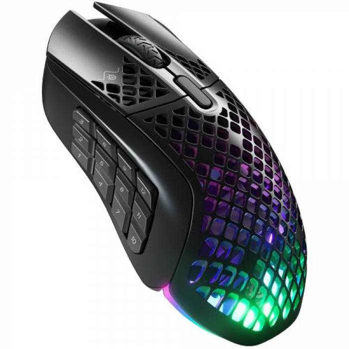 Mouse Optic SteelSeries Aerox 9, USB Wireless, Black