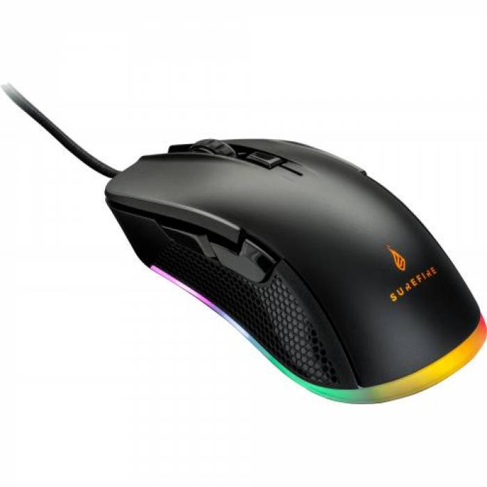 Mouse Optic SureFire by Verbatim Buzzard Claw, RGB LED, USB, Black