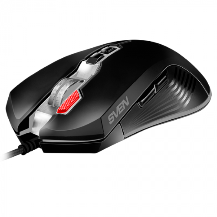 Mouse Optic SVEN RX-G850 RGB, USB, Black