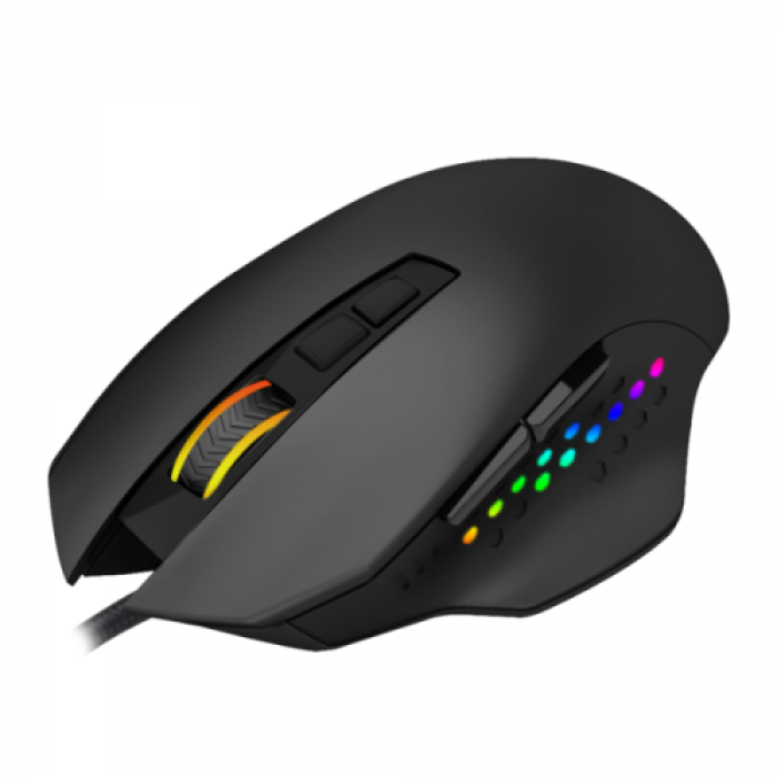 Mouse Optic T-Dagger Captain, RGB LED, USB, Black