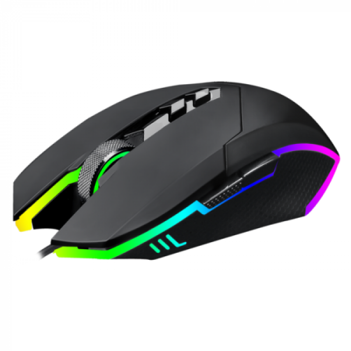 Mouse Optic T-Dagger Lieutenant, RGB LED, USB, Black