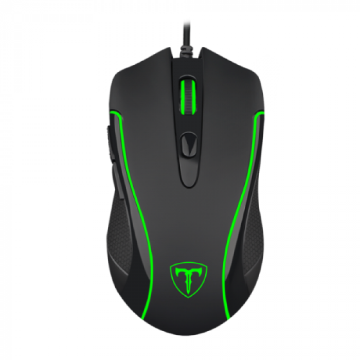 Mouse Optic T-Dagger Private, RGB LED, USB, Black