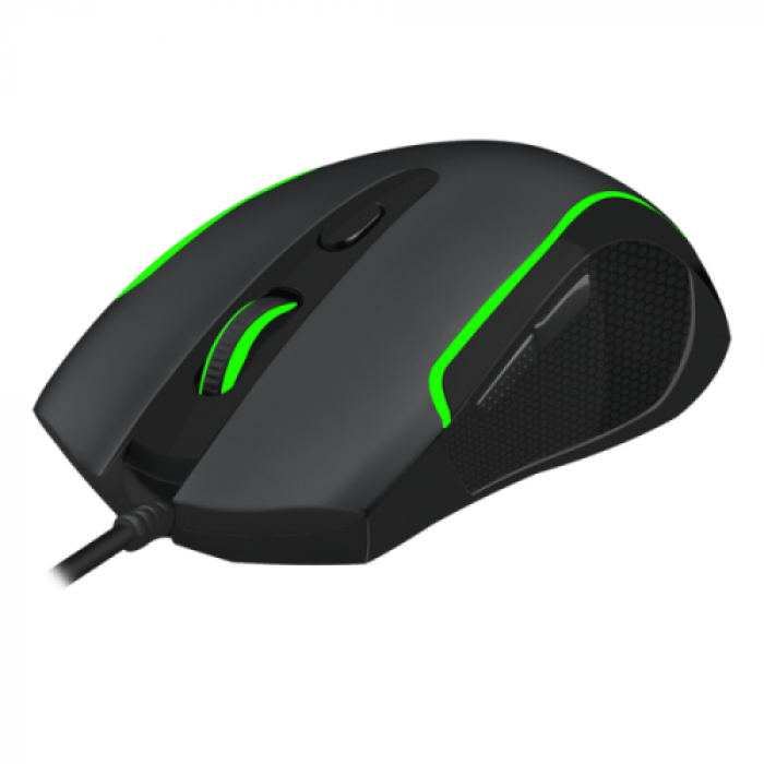 Mouse Optic T-Dagger Private, RGB LED, USB, Black