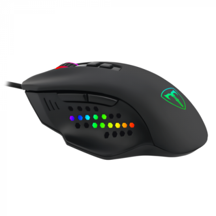 Mouse Optic T-Dagger Warrant Officer, RGB LED, USB, Black