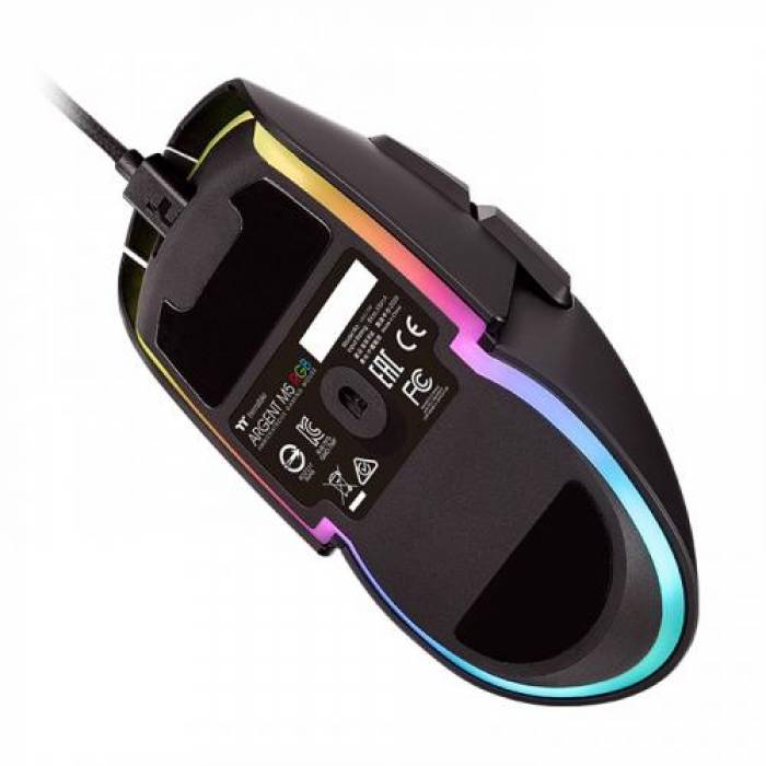 Mouse Optic Thermaltake eSports Argent M5, USB, Black