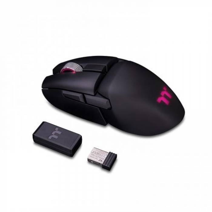 Mouse Optic Thermaltake eSports Argent M5, Wireless, Black