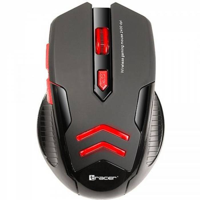 Mouse Optic Tracer Battle Heroes Airman, Red LED, USB, Black-Red