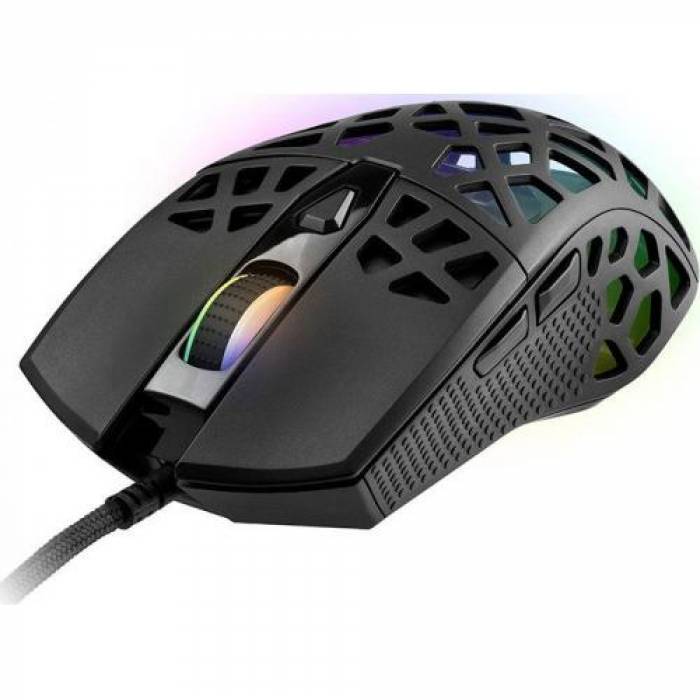 Mouse Optic Tracer GameZone Reika RGB, USB, Black Mouse Optic Tracer GameZone Reika RGB, USB, Black