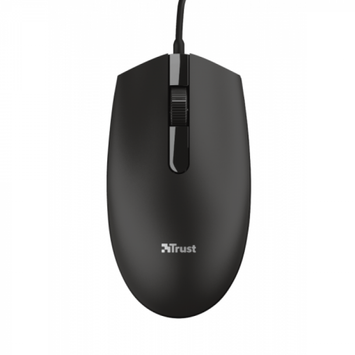 Mouse Optic Trust Basi, USB, Black