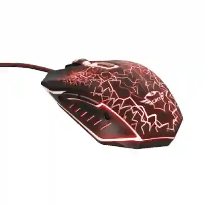 Mouse Optic Trust GXT 105 Izza, RGB LED, USB, Black