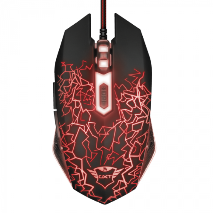 Mouse Optic Trust GXT 105 Izza, RGB LED, USB, Black