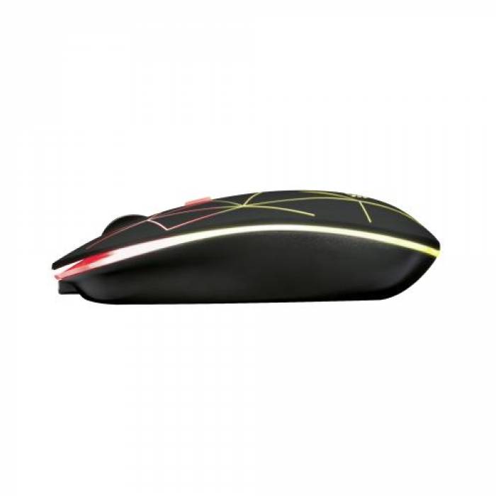 Mouse optic Trust GXT 117 STRIKE, RGB LED, USB Wireless, Black