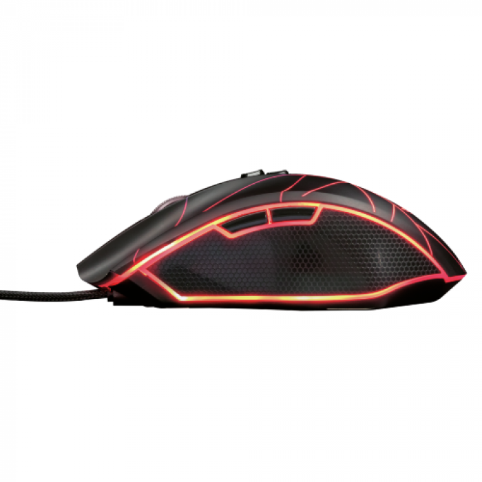 Mouse Optic Trust GXT 160 Ture RGB, USB, Black