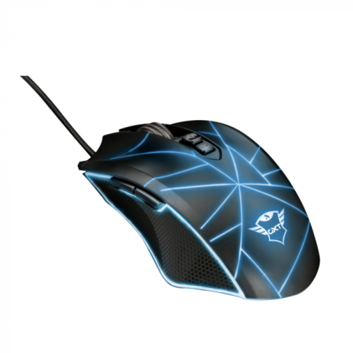 Mouse Optic Trust GXT 160 Ture RGB, USB, Black