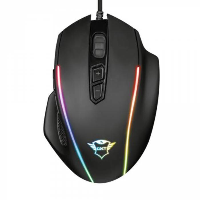 Mouse Optic Trust GXT 165 Celox, RGB LED, USB, Black