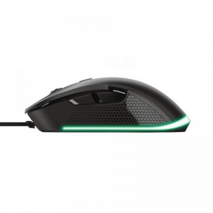 Mouse Optic Trust GXT 922 YBAR, USB, Black