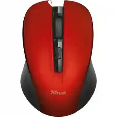 Mouse optic Trust Mydo Silent Click, USB Wireless, Red