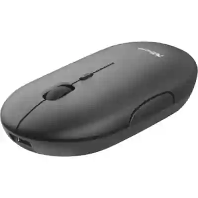 Mouse Optic Trust Puck Rechargeable, USB Wireless, Black