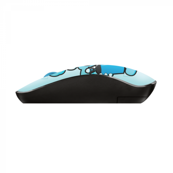 Mouse Optic Trust Sketch Silent Click, USB Wireless, Blue