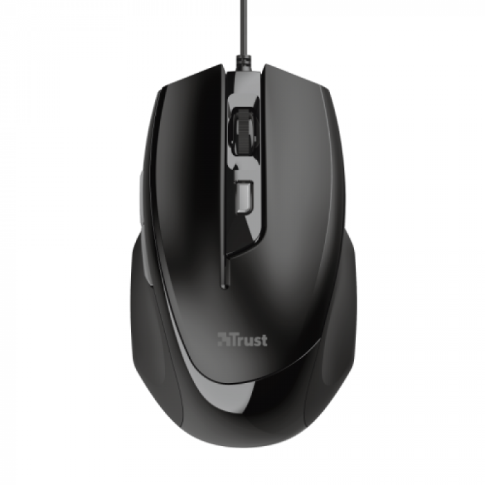 Mouse Optic Trust Voca Comfort, USB, Black