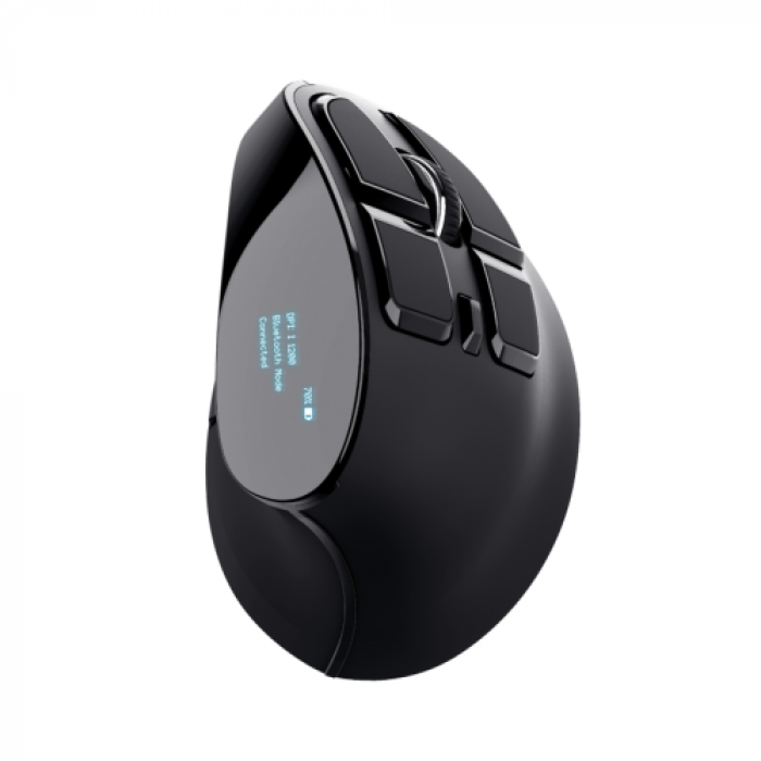Mouse Optic TRUST Voxx Rechargeable Ergonomic, USB Wireless, Black