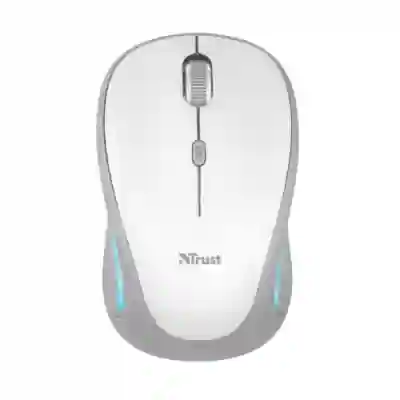 Mouse Optic Trust Yvi FX, USB Wireless, White