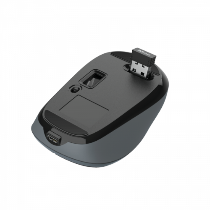 Mouse Optic Trust Yvi, USB Wireless, Black