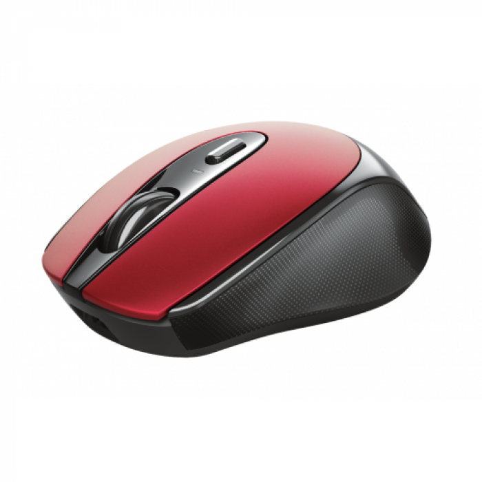 Mouse Optic Trust Zaya Rechargeable, USB Wireless, Black-Red