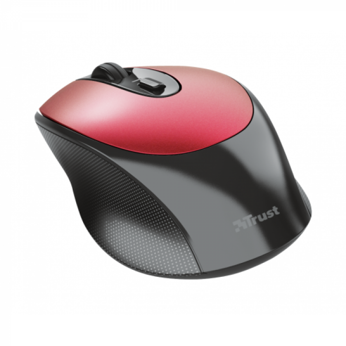 Mouse Optic Trust Zaya Rechargeable, USB Wireless, Black-Red