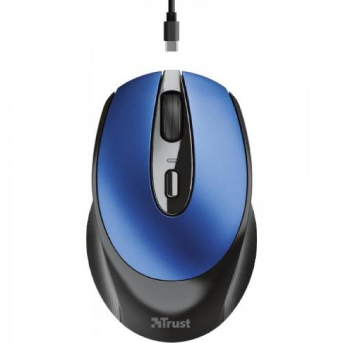 Mouse Optic Trust Zaya, USB Wireless, Blue