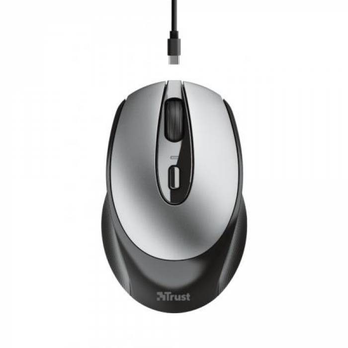 Mouse Optic Trust Zaya, USB Wireless, Gray