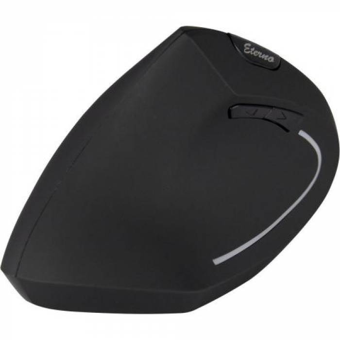 Mouse Optic Vertical Inter-Tech Eterno KM-206L, USB Wireless, Black