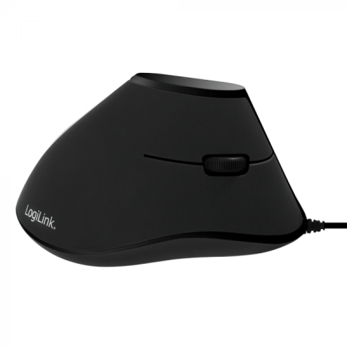 Mouse Optic Vertical LogiLink, USB, Black