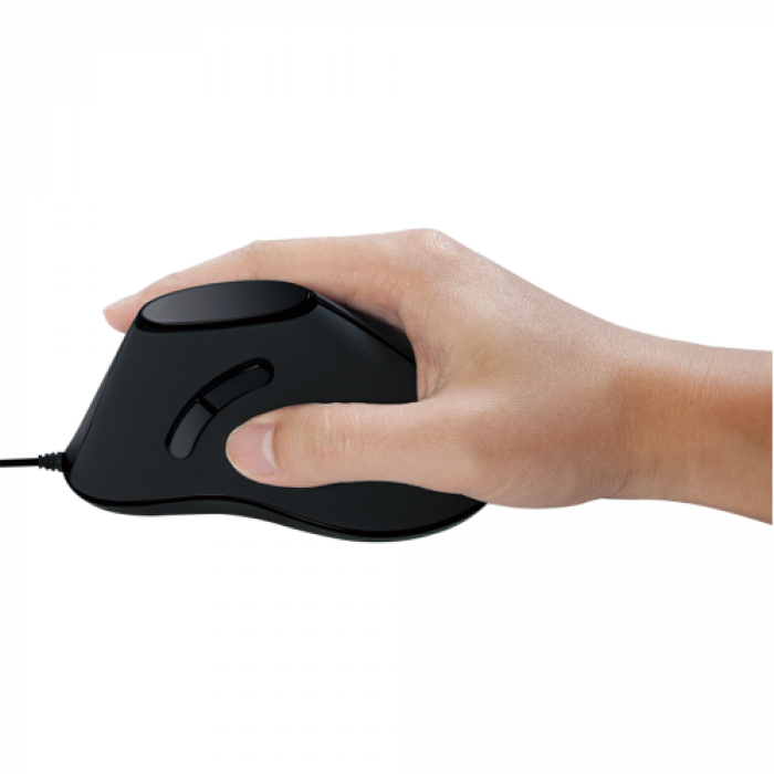 Mouse Optic Vertical LogiLink, USB, Black