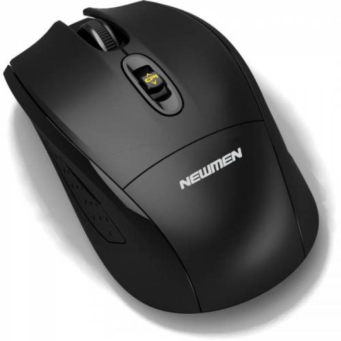 Mouse Optic Wireless Newmen F620, USB Wireless, Black